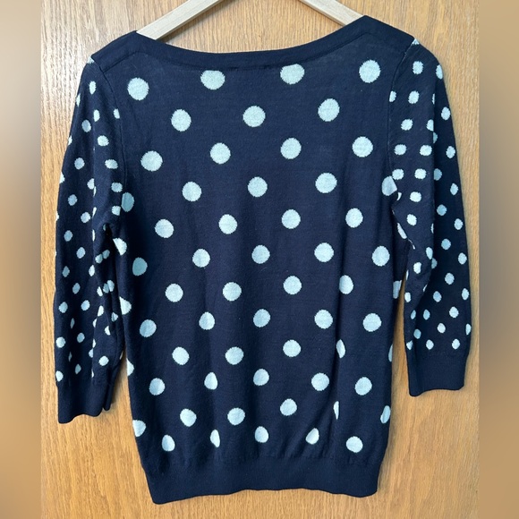The Limited sweater, navy blue with polka dots, large Limited Sweater reversible - Picture 11 of 16